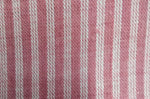 HAND WOVEN YARN DYED STRIPE ( Pink + White )