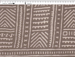 AFRICAN PRINT {RUST CREAM-OAK BROWN}  (Cambric)