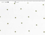 DOT PRINT { SUN WHITE-PALE CELERY }  (Cambric)