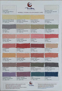 Herbal Dyeing Colour Shade Card