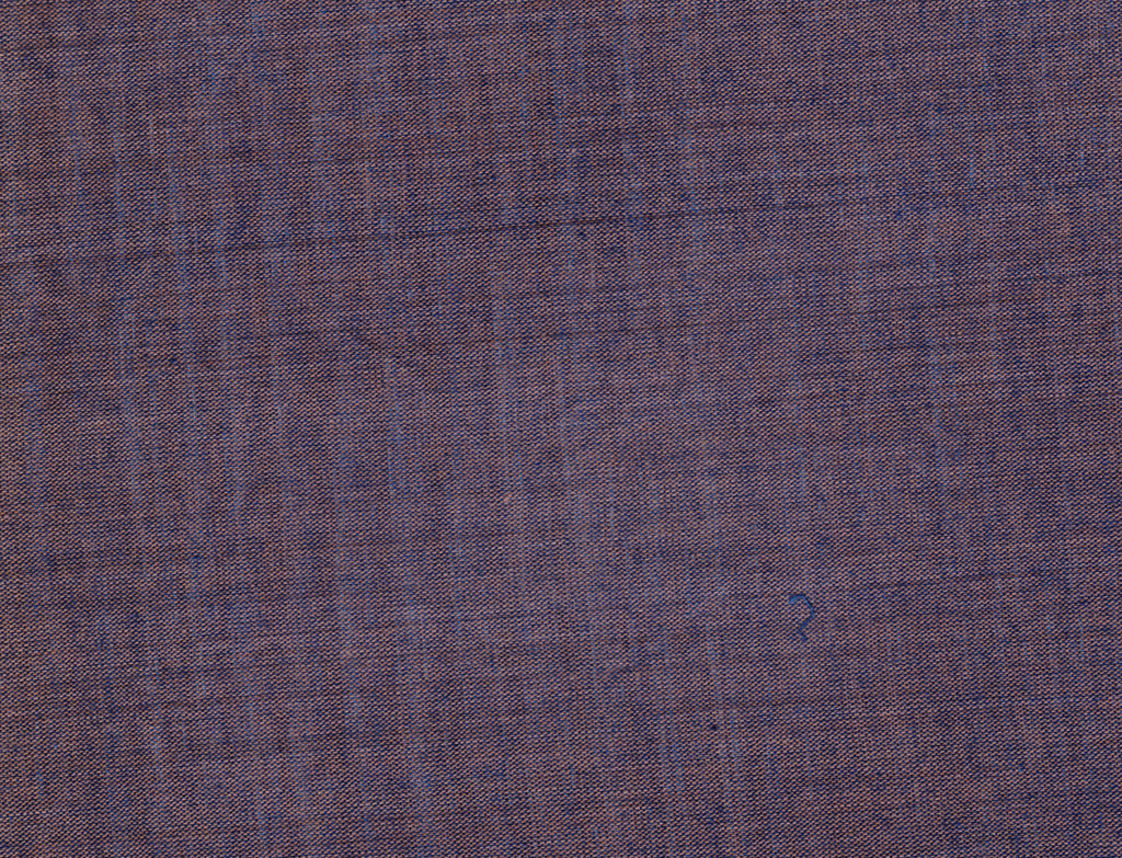 Yarn Dyed Handloom Chambray (BRAZIL BROWN - WOAD BLUE )
